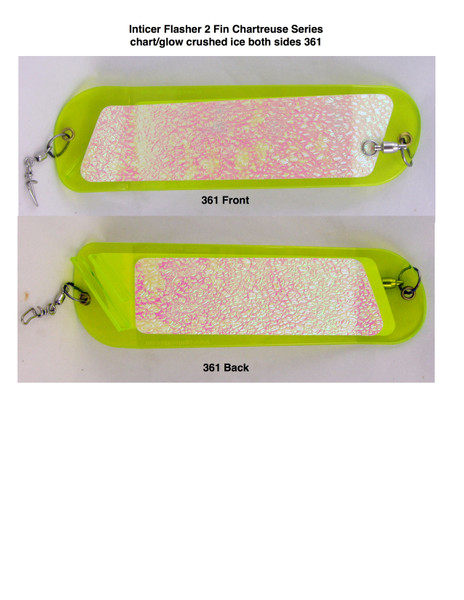 Inticer Flasher 2-fin Chartreuse Series Inticer Flasher 2-fin Chartreuse Series