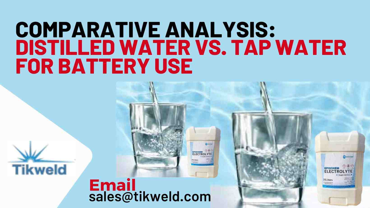 ​Comparative Analysis: Distilled Water vs. Tap Water for Battery Use