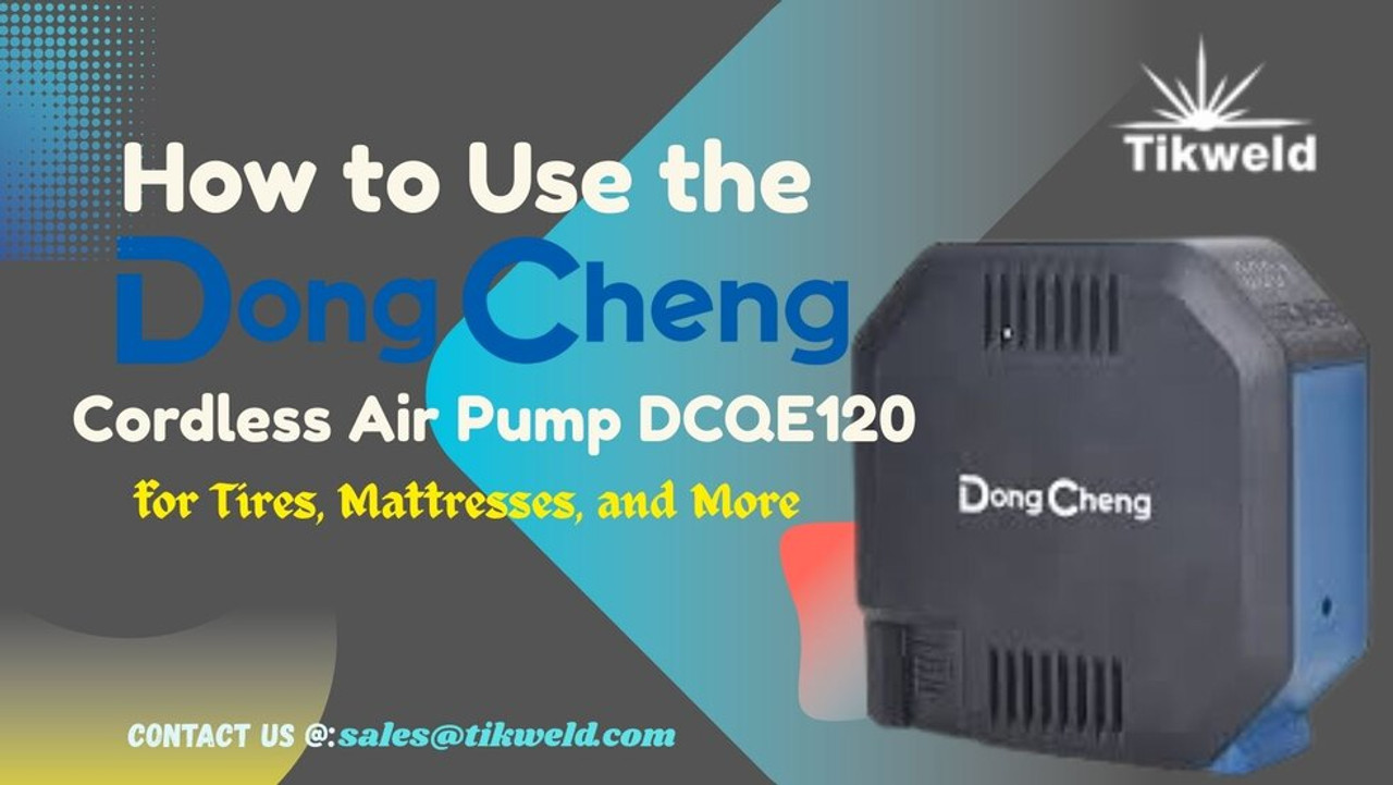 How to Use the DongCheng Cordless Air Pump DCQE120 for Tires, Mattresses, and More