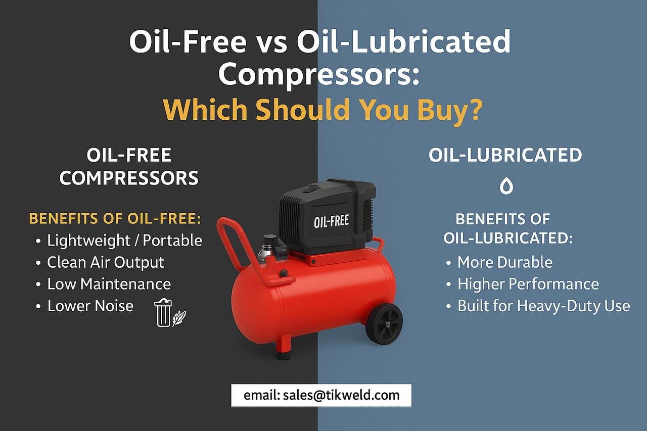 Oil-Free vs Oil-Lubricated Compressors: Which Should You Buy?