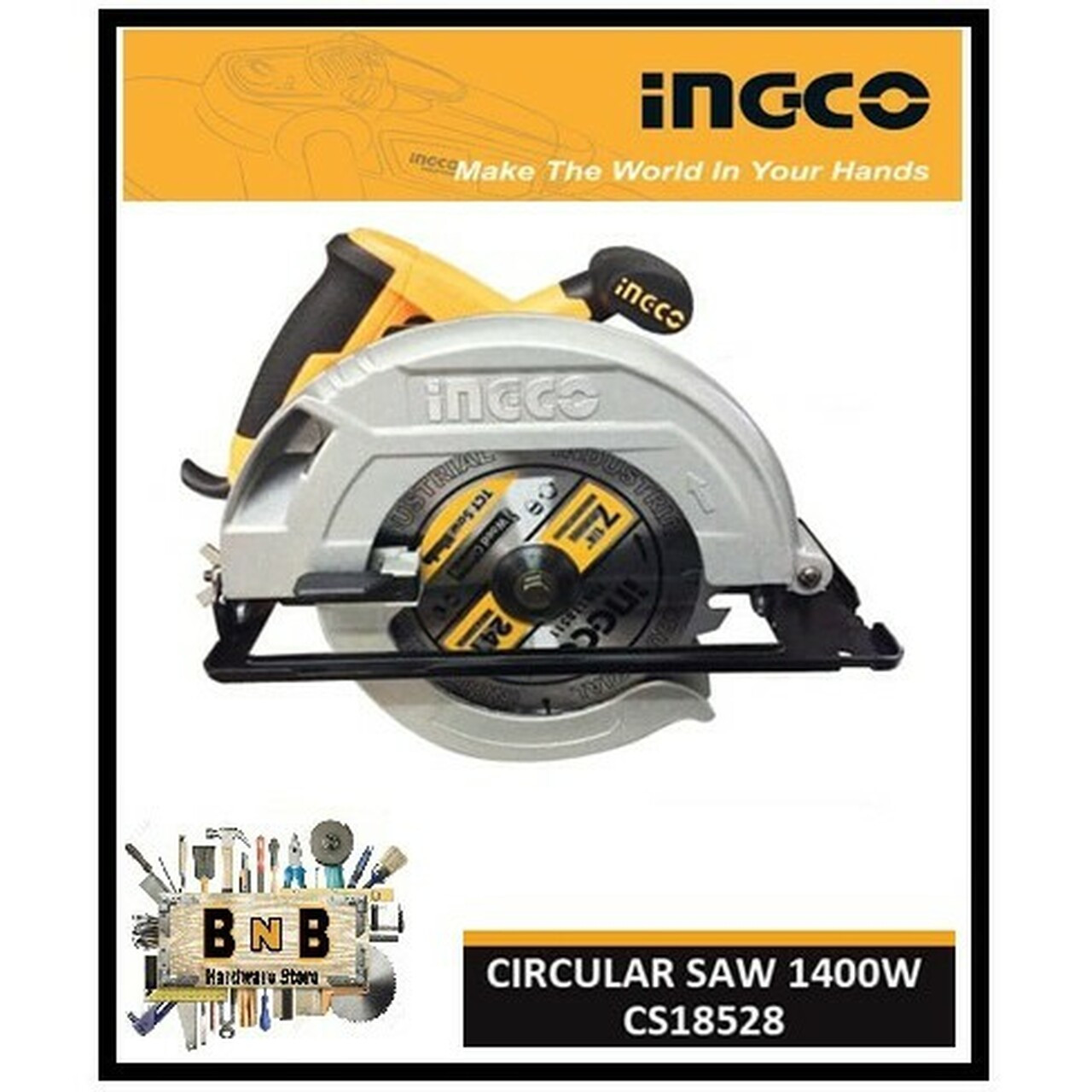 Buy Ingco circular saw 7" 1400W CS18528 from Tikweld welding supplies