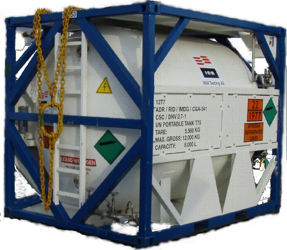 Cryogenic Offshore Tank for Liquid Nitrogen 8,000 Liters