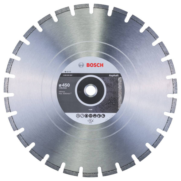 Bosch Professional Diamond cutting discs for Asphalt 450mm
