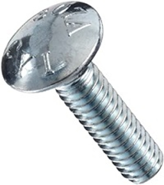 Zinc plated carriage bolt 3/8"-16 hellog