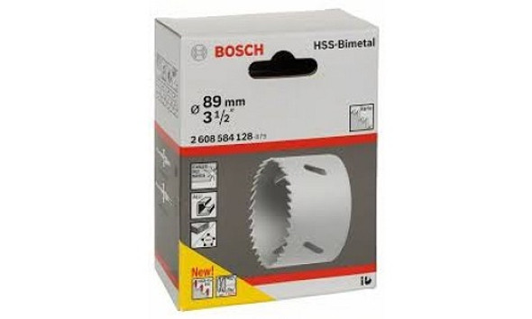 Bosch HSS bi-metal holesaw for standard adapters 89mm