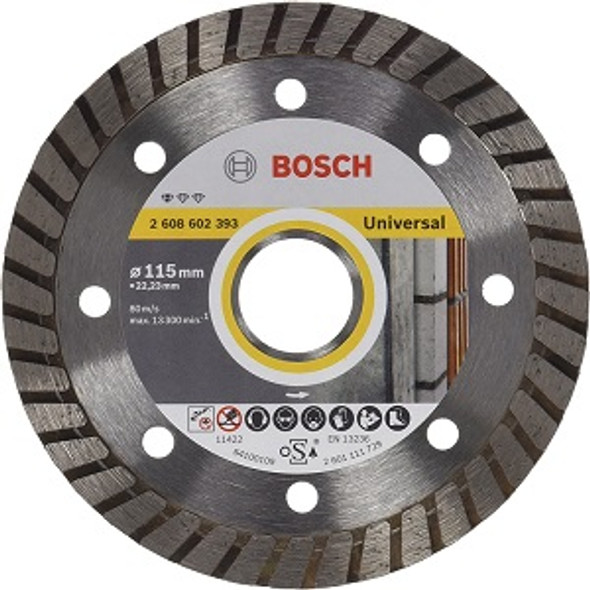 Bosch Standard for Universal Turbo diamond cutting disc 115mm