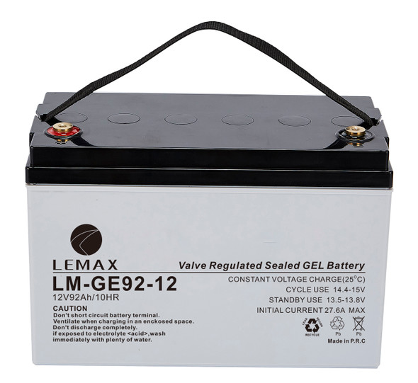 LEMAX GEL Battery LM-GE-12V92AH