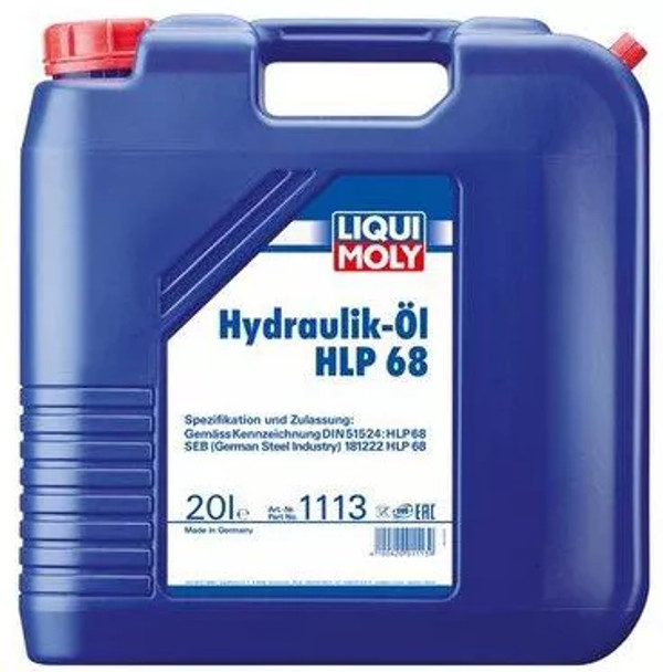 Our Liqui Moly Hydraulic Oil HLP 68 is a Mineral oil with the classification type HLP acc. to DIN 51524 Part 2.