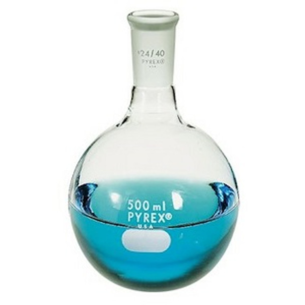 Round Bottom Flask Quick Fit 500ml- Pyrex