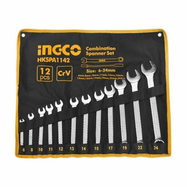 INGCO COMBINATION SPANNER SET 6-24MM