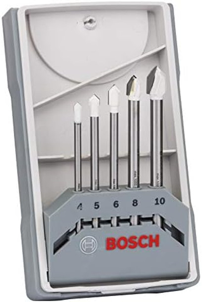 ‎Bosch Professional CYL-9 Soft Ceramic Tile Drill Bits 1 x Ø 4 / 5 / 6 / 8 / 10 mm