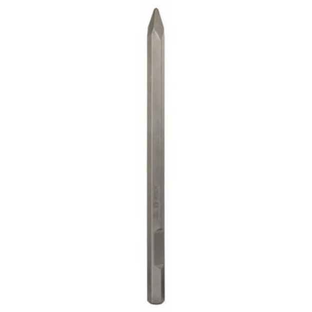 Bosch Pointed Chisel 28mm Hex and 520mm shank.