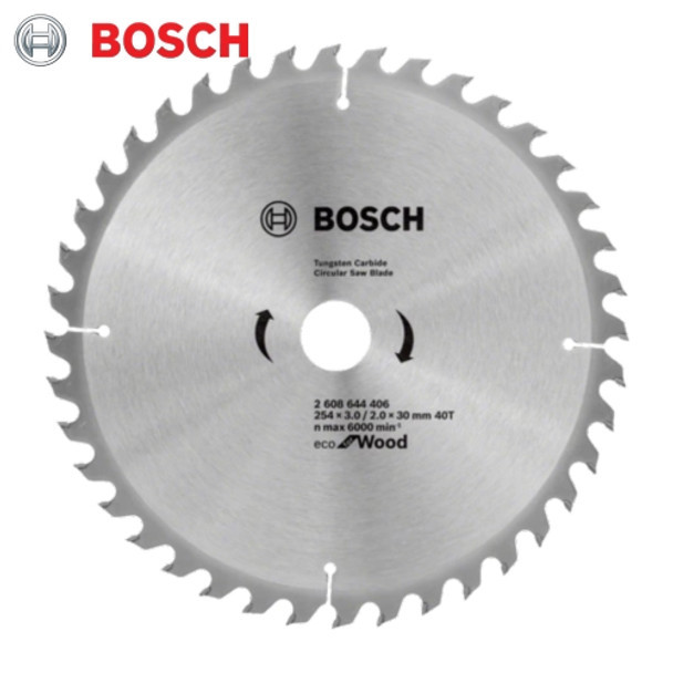 Circular Saw Blade Ecoline for Wood (B) 254x3.0x30/25.4, 40Teeth.