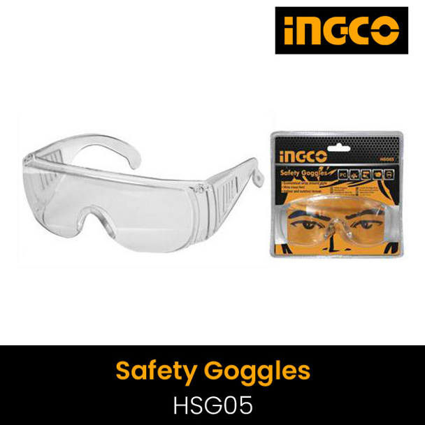 INGCO Industrial Safety Goggles, HSG05.