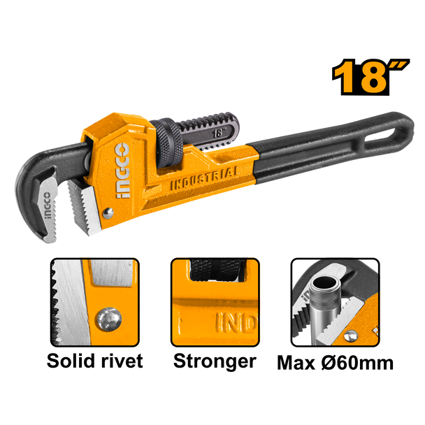 18 Inch Pipe Wrench- INGCO HPW0818