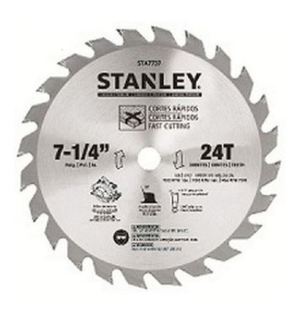 STANLEY 7-1/4" 24T Saw Blade – Carded