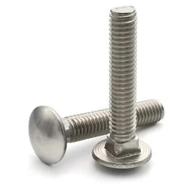 Stainless Steel Carriage Bolt 1/4"-20 Hellog