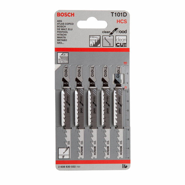 Bosch Jigsaw blade T101 D Clean for Wood