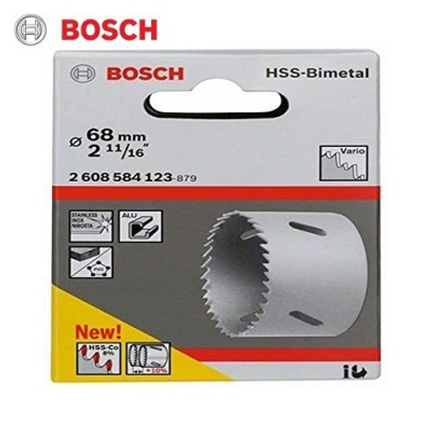 Bosch HSS bi-metal holesaw for standard adapters 68mm
