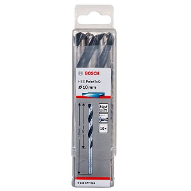Bosch Metal drill bit HSS PointTeQ 10,0 mm (10 pcs)