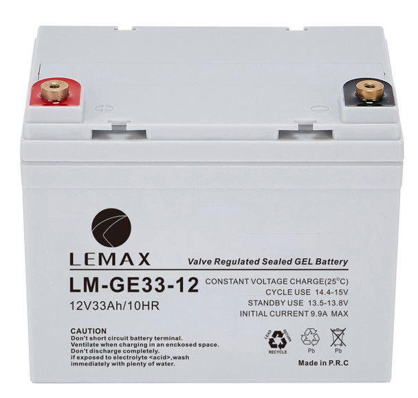 LEMAX GEL Battery LM-GE-12V33AH