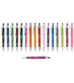 Celena Soft-Touch Kugelschreiber aus Metall mit Stylus