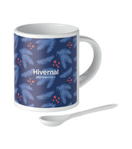 Keramiktasse mit Löffel SUBLIM SPOON 300 ml