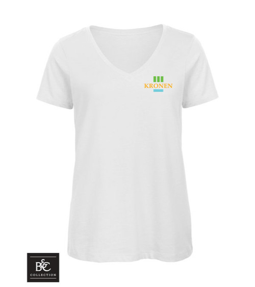 B&C Inspire T-Shirt mit V-Ausschnitt Damen 140 g/m² - bedruckt