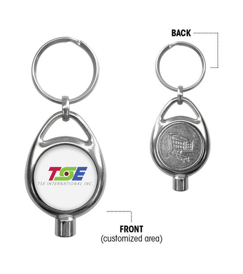 Porte-clés jeton caddie avec désaérateur Lufty 3