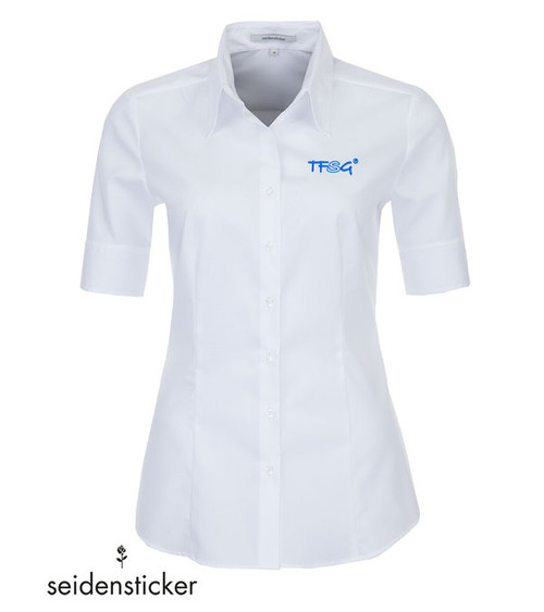 Seidensticker Bluse Kurzarm - bestickt