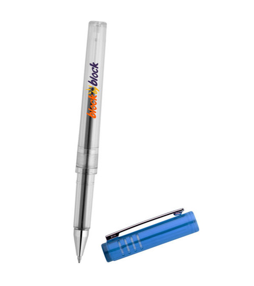 Clarity transparent Promo Kugelschreiber mit Gel-Tinte & mehrfarbigem Aufdruck