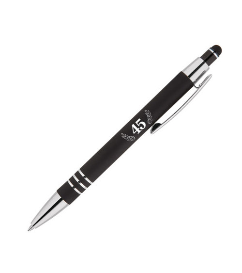 Celena Kugelschreiber aus Metall mit Stylus - 45. Jubiläum Logo