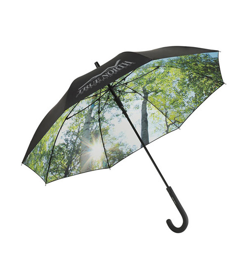 AC-Stockschirm FARE®-Nature mit Wald-Design innen