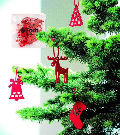 Weihnachtsbaum-Anhänger aus Filz ROUGE