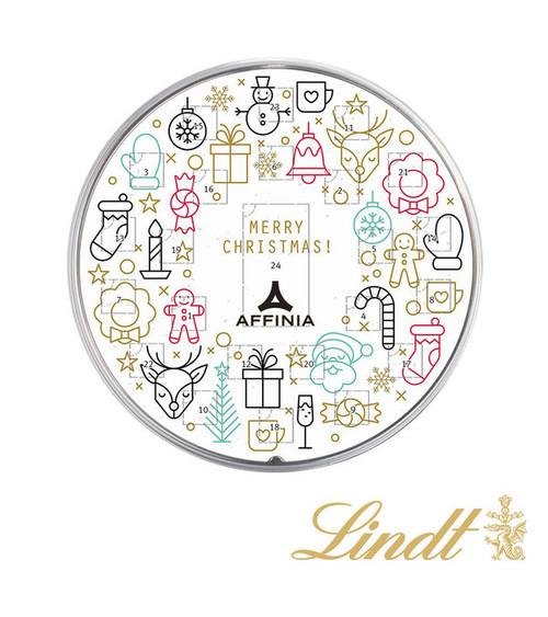 Adventskalender rund LINDT - Weihnachtskugel