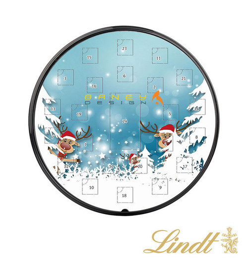 Adventskalender rund LINDT - Versteckte Elche