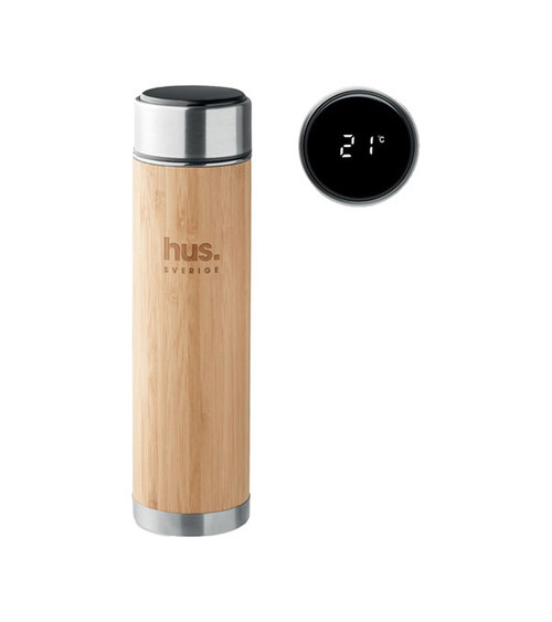 Thermosflasche mit LED Anzeige und Teesieb PANAY 480 ml