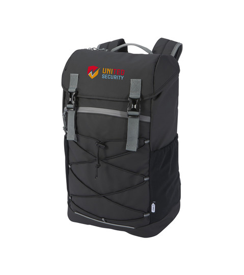 Sac à dos hydrofuge recyclé GRS pour ordinateur portable AQUA 15,6&quot; 23 l