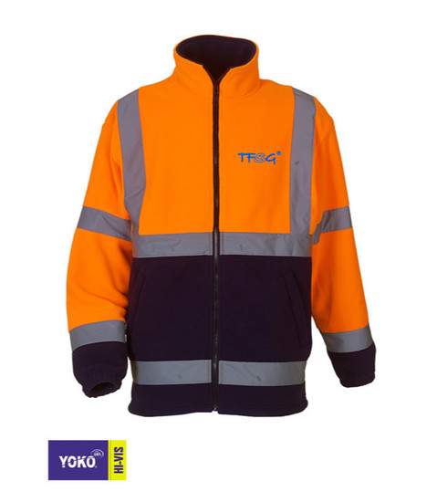 Veste polaire Yoko haute visibilité 160 g/m² - brodé