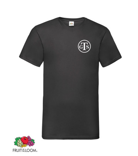 T-shirt Fruit of the Loom col V 165 g/m² - imprimé