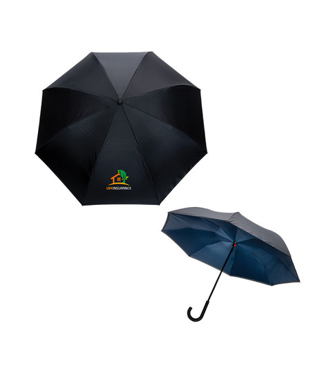 Parapluie réversible 23&quot; en rPET 190T Impact AWARE