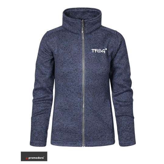 Promodoro Strickfleece-Jacke Damen C+ 300 g/m² - bestickt
