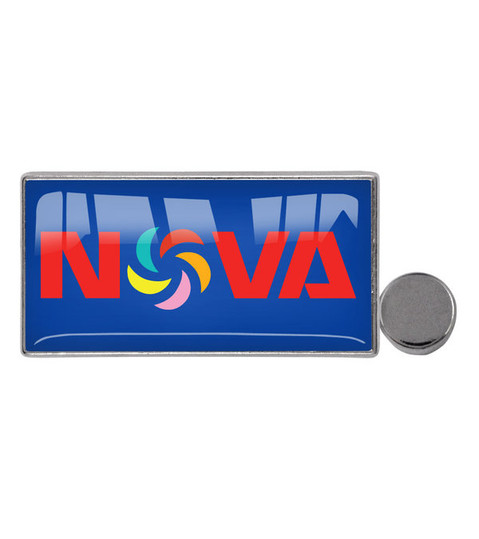 Plaque nominative aimentée 30 x 15 mm