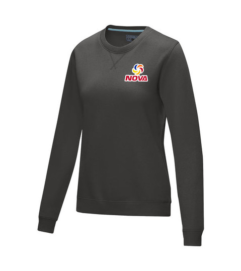 Pull JASPER Femme en matière biologique certifiée GOTS et GRS - brodé