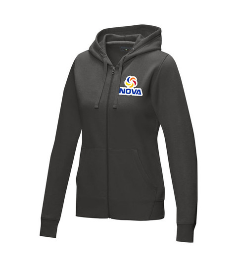 Veste à capuche RUBY Femme en matière biologique certifiée GOTS et GRS - imprimée