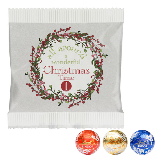 Sachet en papier de 3 pralinés Lindor