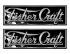 Fisher Craft Classic Racing 10" long Stickers