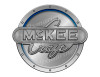 McKee Craft Remastered Sticker. Brushed Metal Style - 7.5" diameter