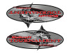 2 Wellcraft Tournament Boats Classic Vintage Stickers Remastered 9"x4"