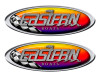Two Eastern Racing Oval Stickers